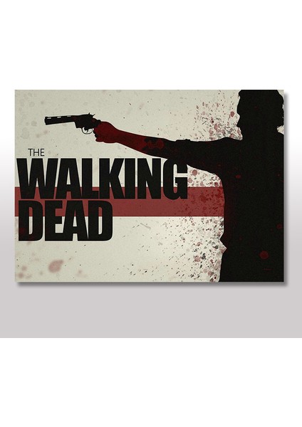 Ahşap Tablo The Walking Dead Film Afişi 25x35 Cm