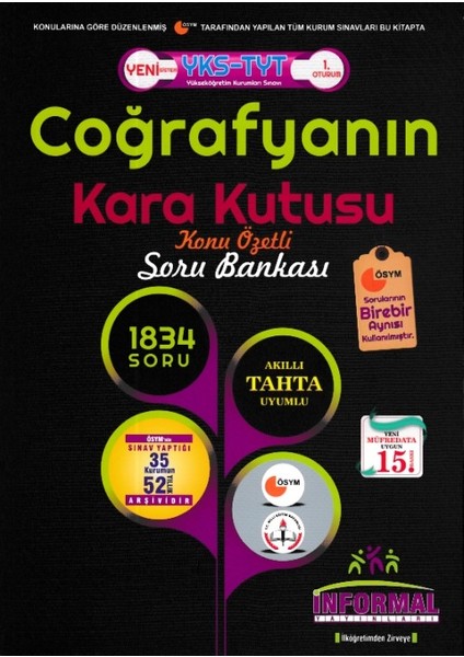 İnformal YKS TYT Coğrafya Kara Kutusu Konu Özetli Sor Bankası