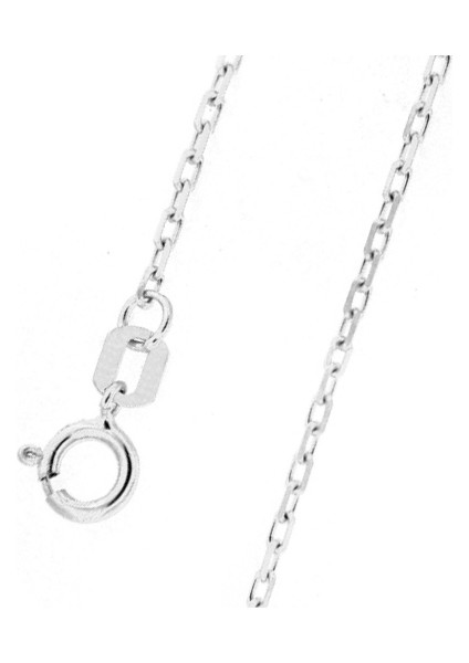 Forse 14 Ayar Beyaz Altın Zincir