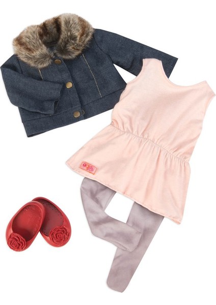 Kıyafet Seti - Jean Jacket & Fur Collar