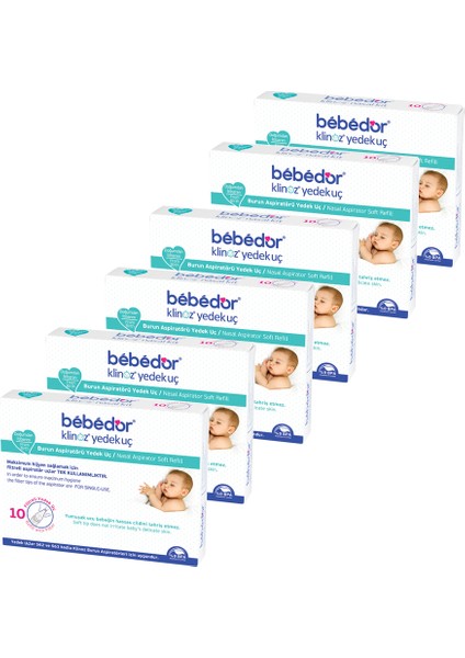 Klinoz Burun Aspiratörü Yedek Uç 60 Adet / 6 Kutu