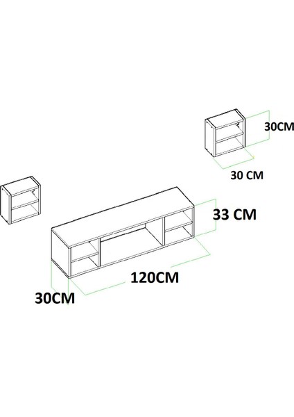 Miracle Tv Ünitesi 120 Cm Teak