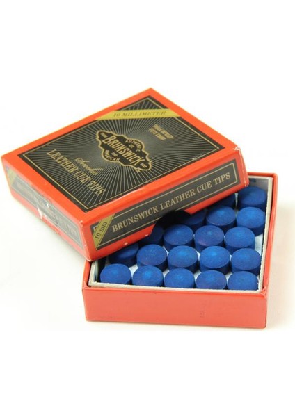 Brunswick Deri Mavi Istaka Ucu (10 Adet 12 Mm )