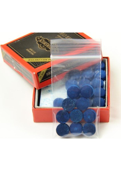 Brunswick Deri Mavi Istaka Ucu (10 Adet 12 Mm )
