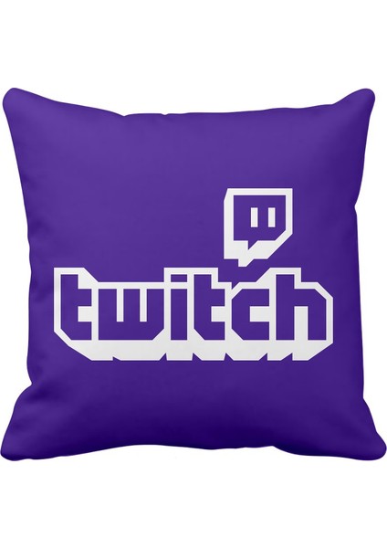 Twitch Tv Sosyal Medya Saten Yastık