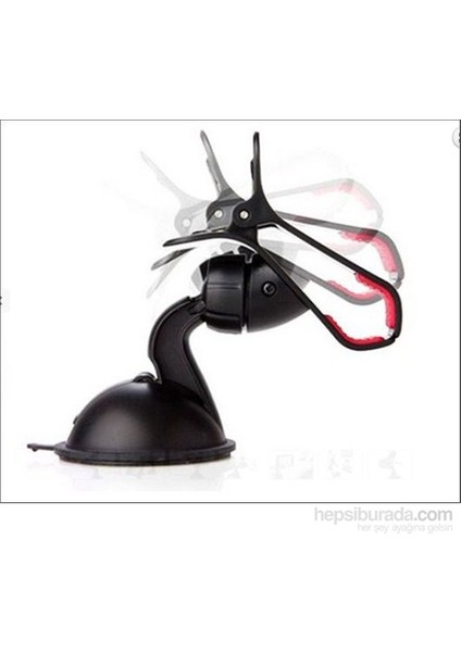 Araç İçi Telefon / Navigasyon Tutucu - 360 Derece Dönebilir Güçlü Kilit Vantuzlu fırsatları