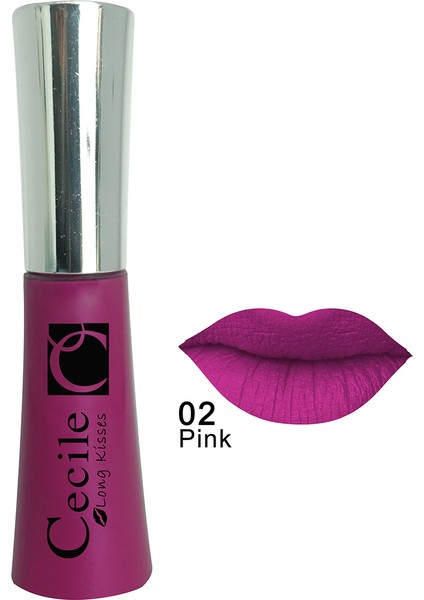 Kalıcı Mat Ruj / Long Kisses Lipgloss  02