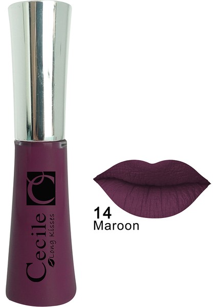 Kalıcı Mat Ruj / Long Kisses Lipgloss 14