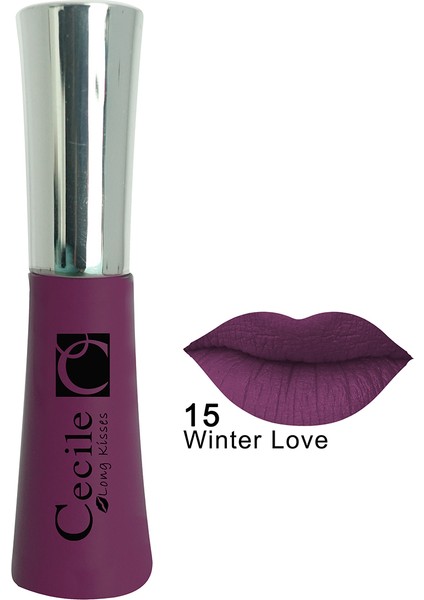 Kalıcı Mat Ruj / Long Kisses Lipgloss 15