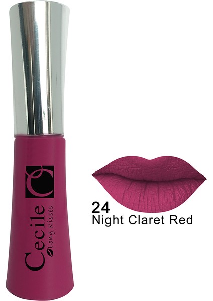 Kalıcı Mat Ruj / Long Kisses Lipgloss 24