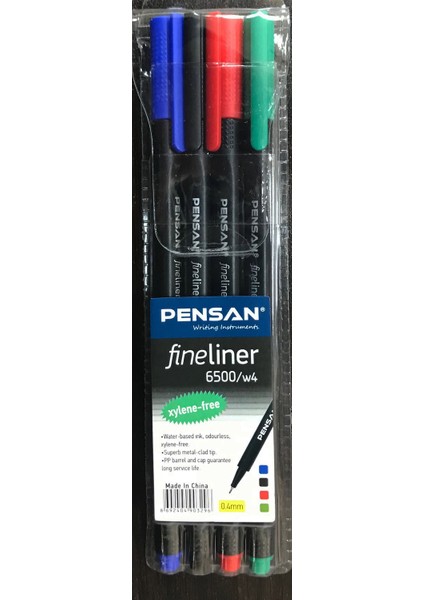 6500 Fineliner 4'Lü Set