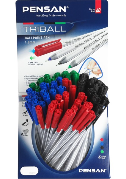 Trıball Tükenmez Kalem Msky 60 Lı Stand
