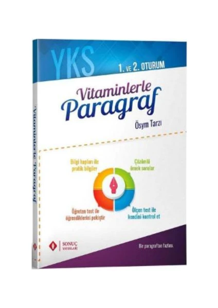 Sonuç Yayınları  TYT -AYT 1. ve 2. Oturum Vitaminlerle Paragraf 202