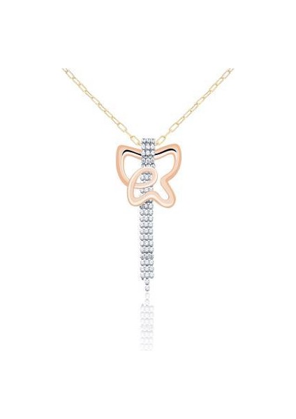 14 Ayar Altın Kelebek Kolye