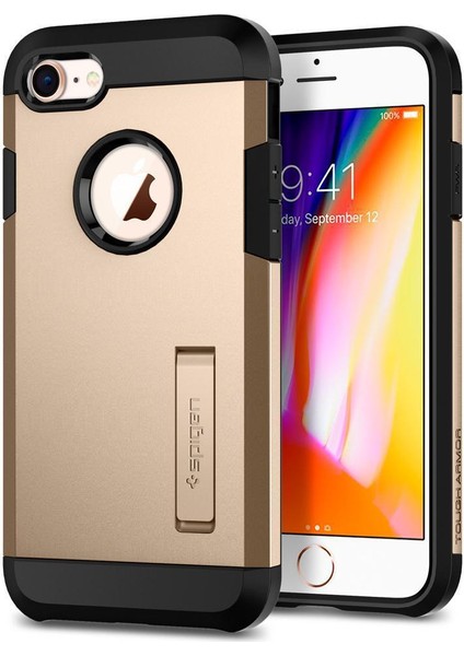 Apple iPhone 8 - iPhone 7 Kılıf Tough Armor 2 Champagne Gold - 054CS22218