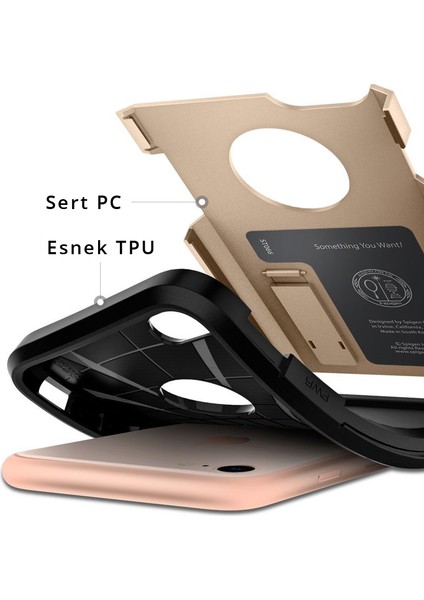 Apple iPhone 8 - iPhone 7 Kılıf Tough Armor 2 Champagne Gold - 054CS22218 indirimleri