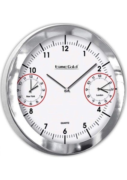 Milano Metal Duvar Saati TimeGold