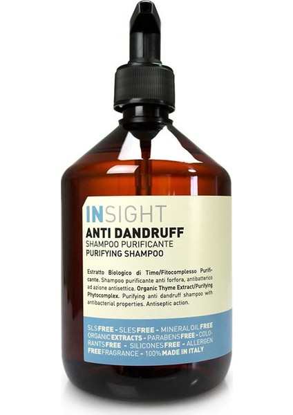 İnsight Kepekli Saçlar İçin Arındırıcı Bakım Şampuanı 400 Ml.
