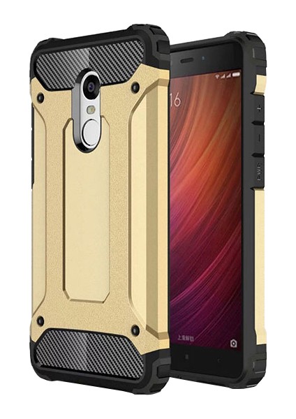 Xiaomi Redmi Note 4X Rugged Armor Kılıf Gold