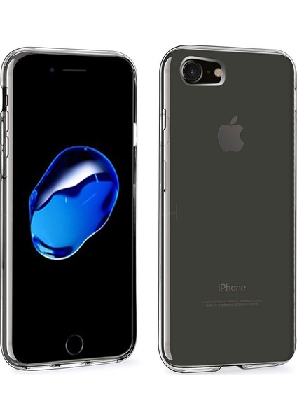 Apple iPhone 8 Transparent Soft Kılıf Beyaz modelleri