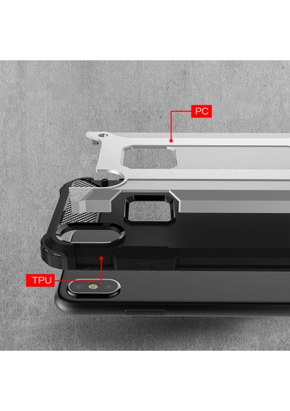 Apple iPhone X Rugged Armor Kılıf Gümüş fırsatları