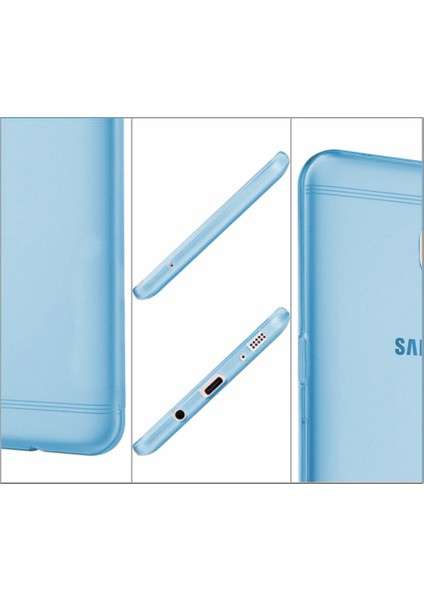 Samsung Galaxy C5 Pro Transparent Soft Kılıf Beyaz