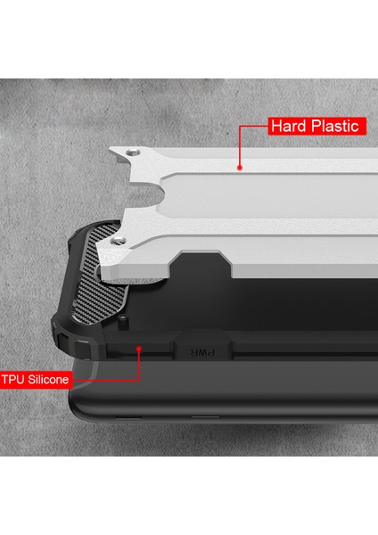 Samsung Galaxy J5 Pro Rugged Armor Kılıf Gümüş