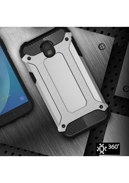 Samsung Galaxy J5 Pro Rugged Armor Kılıf Mavi