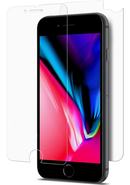 Apple iPhone 8 Ön + Arka Nano Cam Ekran Koruyucu