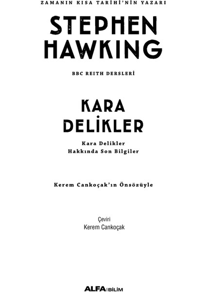 Kara Delikler - Stephen Hawking