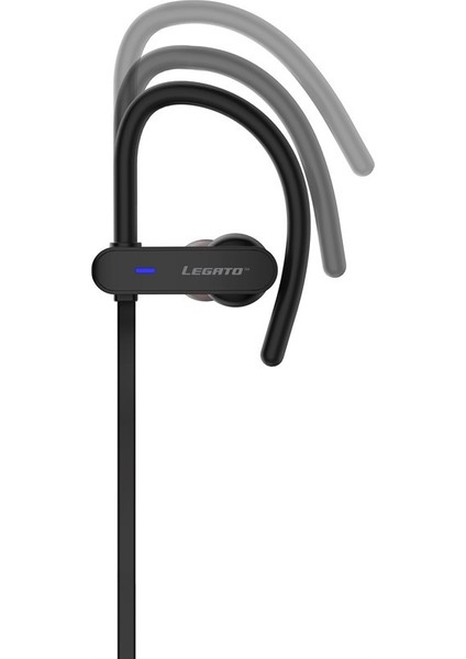 Legato R53E Kablosuz Bluetooth Suya Dayanıklı Spor Kulaklık Black - 000SD22615