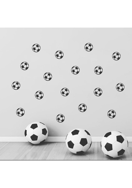 Siyah Beyaz Futbol Topu Sticker