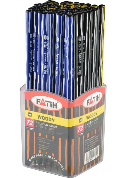 Siyah Lata Woddy Kurşunkalem 72'Li