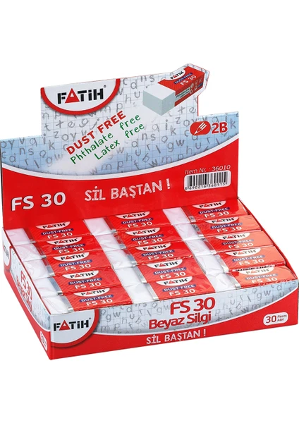 Fs30 Beyaz Silgi 30 Adet