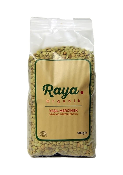 Raya Organik Yeşil Mercimek 500 G