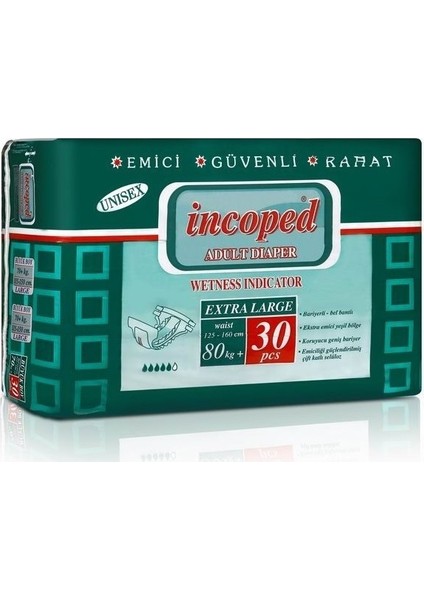 Belbantlı Hasta Bezi XL 30 Adet