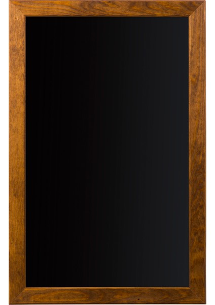 100 Cm X 130 Cm Doğal Ahşap Çerçeve Duvara Monte Kara Tahta (Tebeşir Tahtası)