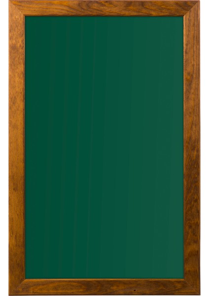 100 Cm X 130 Cm Doğal Ahşap Çerçeve Duvara Monte Yeşil Tahta (Tebeşir Tahtası)