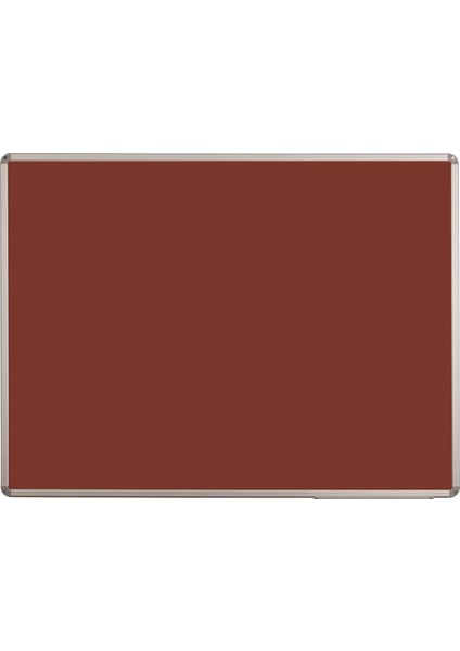 60 Cm X 90 Cm Alüminyum Çerçeve Duvara Monte Bordo Kumaşlı Pano