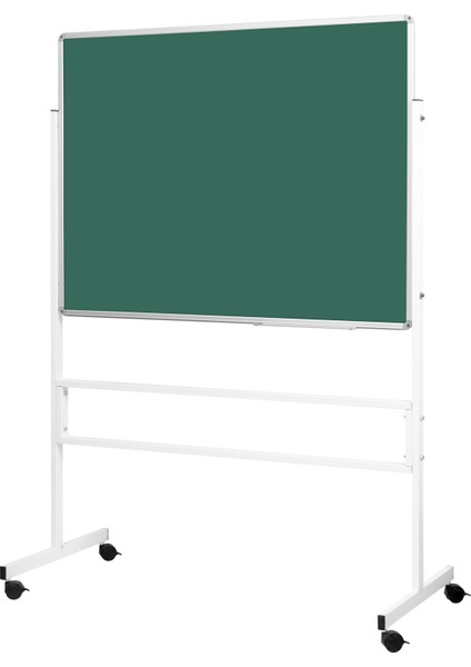 120 Cm X 200 Cm Mobil Ayaklı Tek Yüzlü Yeşil Kumaşlı Pano