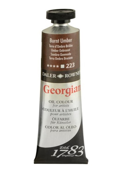 Daler Rowney Georgian Yağlı Boya 38ml - N:223 Burnt Umber