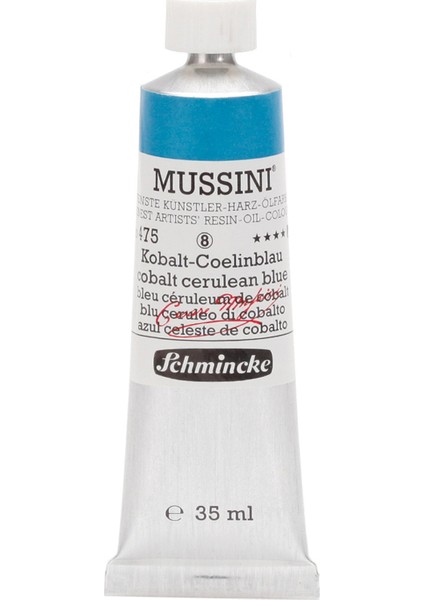 Mussini Yağlı Boya 35ml. Seri 8 N:475 Cobalt Cerulean Blue