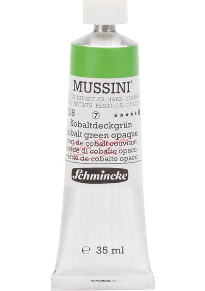 Mussini Yağlı Boya 35ml. Seri 7 N:528 Cobalt Green Opaque