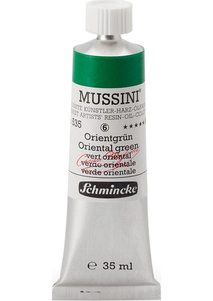 Mussini Yağlı Boya 35ml. Seri 6 N:535 Oriental Green
