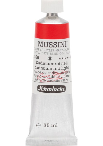 Mussini Yağlı Boya 35ml. Seri 6 N:356 Cadmium Red Light