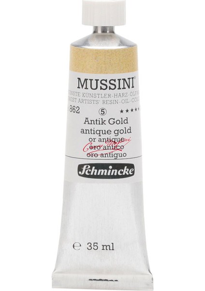 Mussini Yağlı Boya 35ml. Seri 5 N:862 Antique Gold