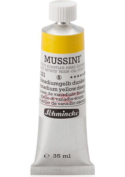 Mussini Yağlı Boya 35ml. Seri 5 N:221 Vanadium Yellow Deep