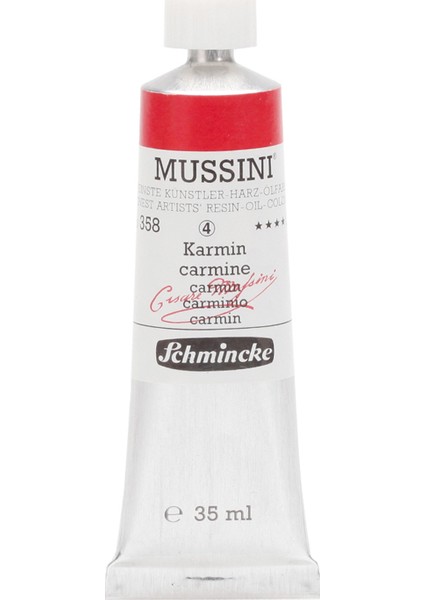 Mussini Yağlı Boya 35ml. Seri 4 N:358 Carmine
