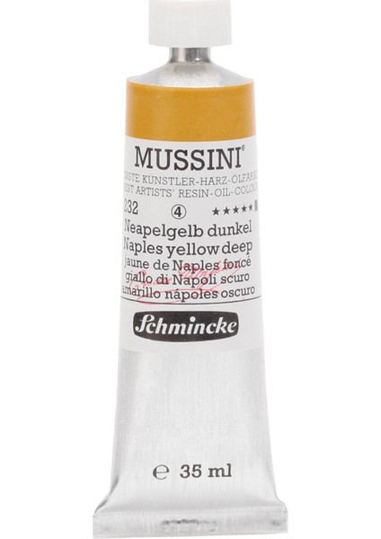 Mussini Yağlı Boya 35ml. Seri 4 N:232 Naples Yellow Deep