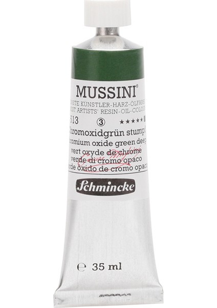 Mussini Yağlı Boya 35ml. Seri 3 N:513 Chromium Oxide Green Deep